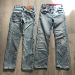 BOYS REGULAR FIT SIZE 8 LEVI STRAUSS JEANS 2 pair